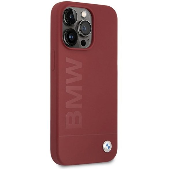BMW BMHMP15XSLBLBLRE iPhone 15 Pro Max 6.7" piros keménytok szilikon