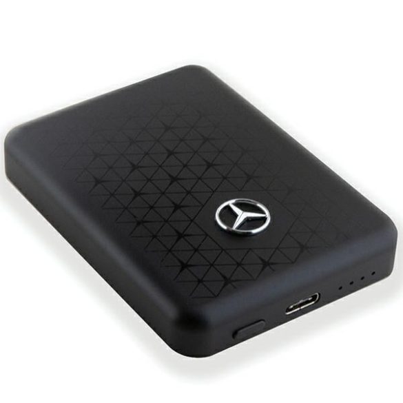 Mercedes Powerbank MEPB5KMESTK 15W 5000mAh fekete MagSafe 15W 5000mAh