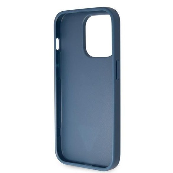 Guess GUHCP14LP4TDSCPB iPhone 14 Pro 6.1" kék keménytok Crossbody 4G fém logóval
