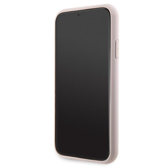 Guess GUHCN61P4TDSCPP iPhone 11 / Xr 6.1" rózsaszín keménytok Crossbody 4G fém logó