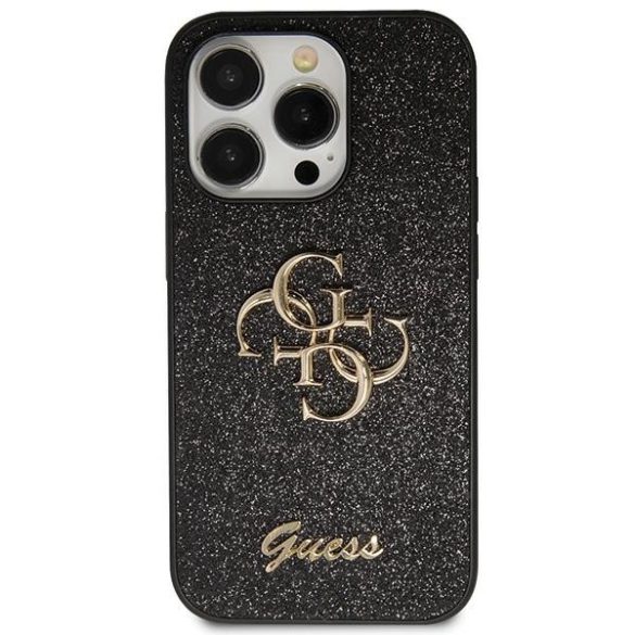 Guess GUHCN61HG4SGK iPhone 11 / Xr 6.1" fekete keménytok Glitter Script Big 4G