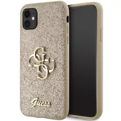   Guess GUHCN61HG4SGD iPhone 11  6.1" arany keménytok Glitter Script Big 4G