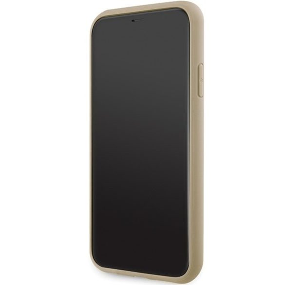 Guess GUHCN61HG4SGD iPhone 11 / Xr 6.1" arany keménytok Glitter Script Big 4G