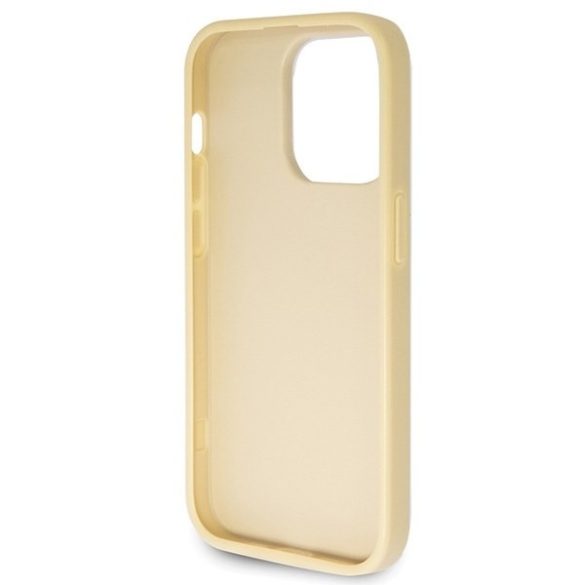 Guess GUHCP14LHG4SGD iPhone 14 Pro 6.1" arany keménytok Glitter Script Big 4G