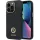 Guess GUHCP13XM4DGPK iPhone 13 Pro Max 6.7" fekete keménytok szilikon logó Strass 4G