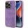 Guess GUHCP15LP4EPMU iPhone 15 Pro 6.1" lila/világos lila keménytok bőr 4G bélyegzővel