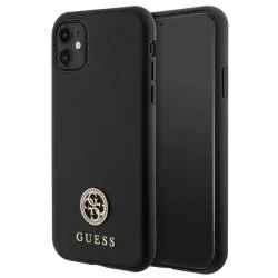   Guess GUHCN61PS4DGPK Strass Metal Logo keménytok iPhone 11 - fekete