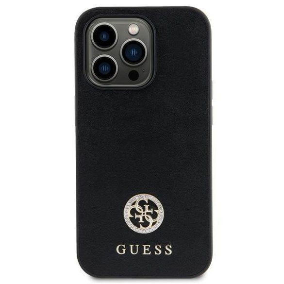 Guess GUHCN61PS4DGPK Strass Metal Logo keménytok iPhone 11 - fekete