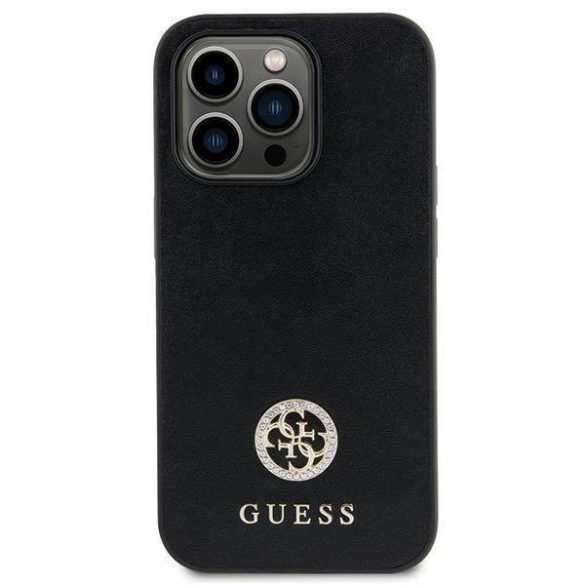 Guess GUHCN61PS4DGPK iPhone 11 / Xr 6.1" fekete keménytok Strass fém logó