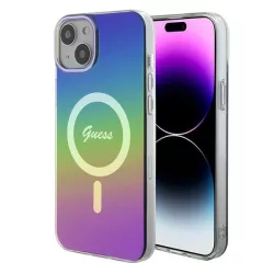   Guess GUHMP15MHITSK iPhone 15 Plus 6.7" szivárványos keménytok IML Irizáló MagSafe