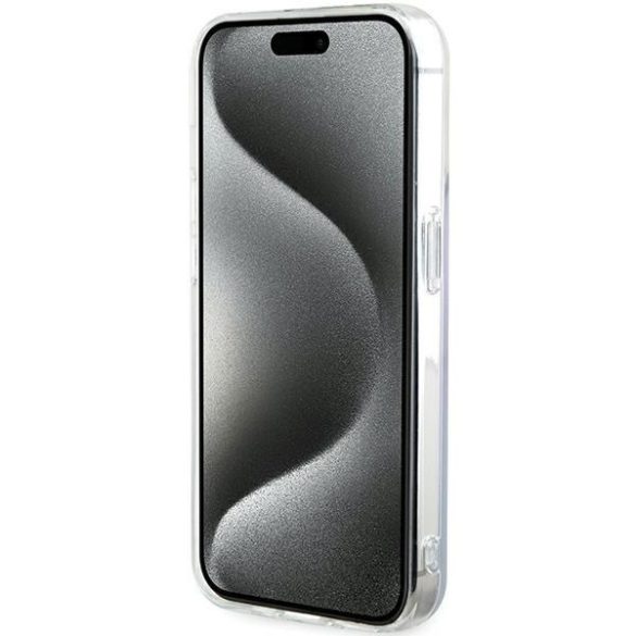 Guess GUHMP15XHITSU iPhone 15 Pro Max 6.7" lila keménytok IML Iridescent MagSafe