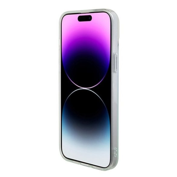 Guess GUHMP15MHITSQ iPhone 15 Plus / 14 Plus 6.7" türkizkék keménytok IML Irizáló MagSafe IML Iridescent