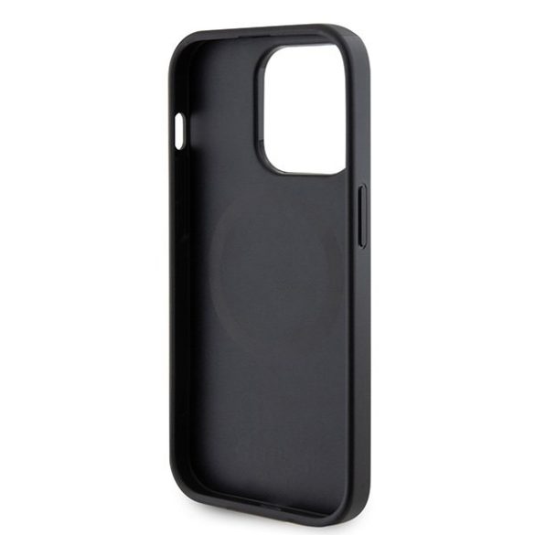 Guess GUHMP15LPSAHMCK iPhone 15 Pro 6.1" fekete keménytok Saffiano MagSafe
