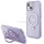 Guess GUHMP15MHRSGSU iPhone 15 Plus 6.7" lila keménytok gyűrűs állvány Script Glitter MagSafe