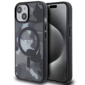 Tumi TUHMP15STCAMK Frosted Camo Print MagSafe-kompatibilis tok iPhone 15 - fekete