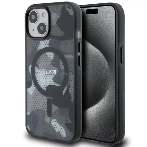 Tumi TUHMP15STCAMK Frosted Camo Print MagSafe-kompatibilis tok iPhone 15 - fekete