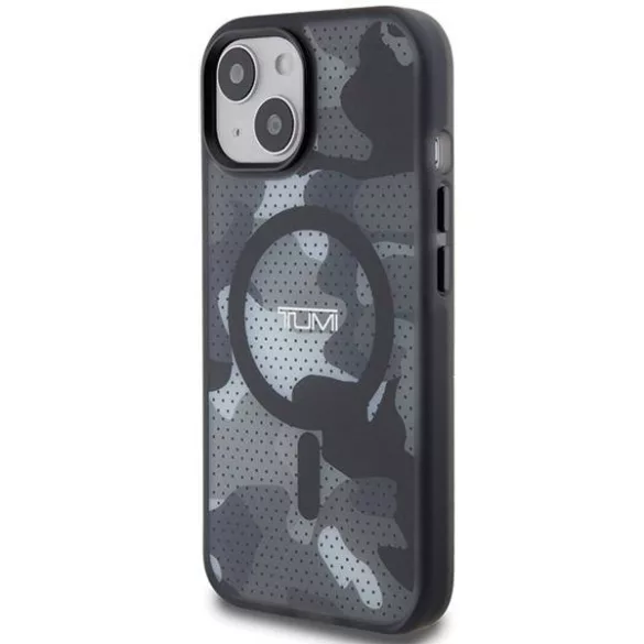 Tumi TUHMP15STCAMK Frosted Camo Print MagSafe-kompatibilis tok iPhone 15 - fekete