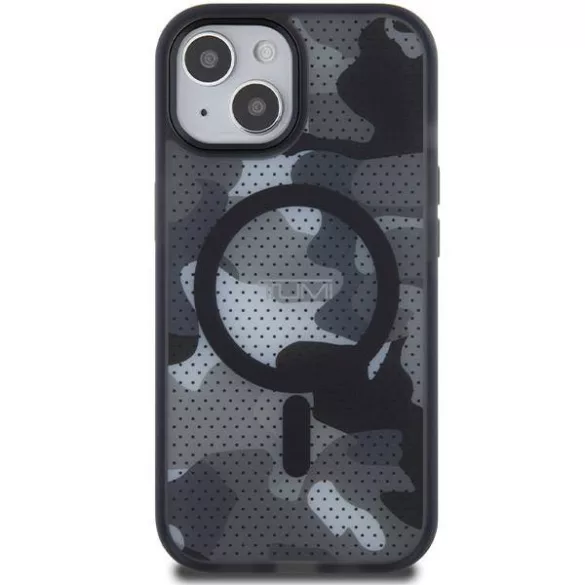 Tumi TUHMP15STCAMK Frosted Camo Print MagSafe-kompatibilis tok iPhone 15 - fekete