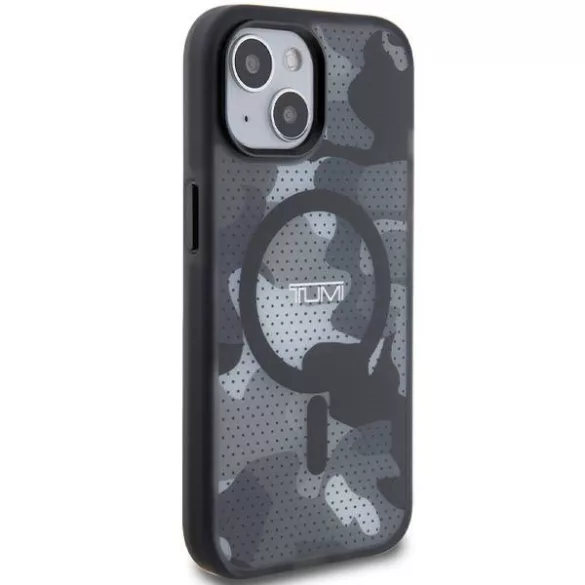 Tumi TUHMP15STCAMK Frosted Camo Print MagSafe-kompatibilis tok iPhone 15 - fekete