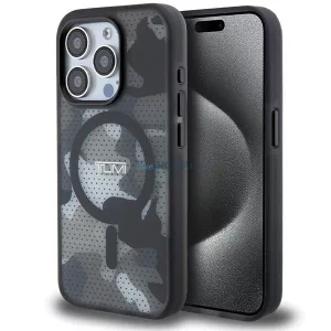 Tumi TUHMP15LTCAMK Frosted Camo Print MagSafe-kompatibilis tok iPhone 15 Pro - fekete