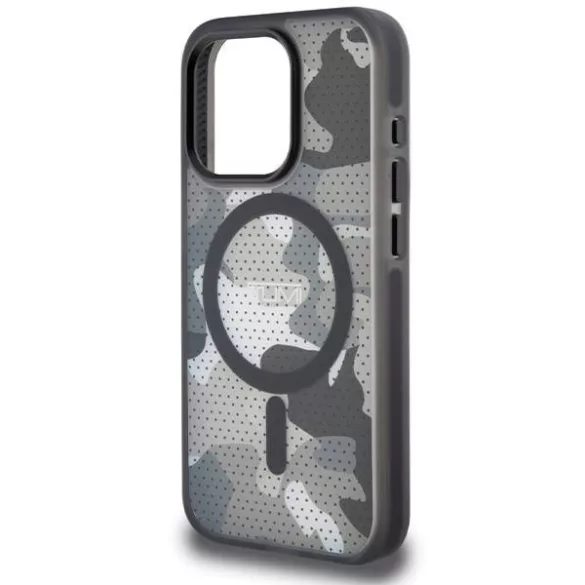 Tumi TUHMP15LTCAMK Frosted Camo Print MagSafe-kompatibilis tok iPhone 15 Pro - fekete