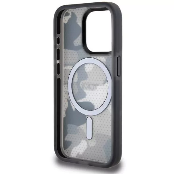 Tumi TUHMP15LTCAMK Frosted Camo Print MagSafe-kompatibilis tok iPhone 15 Pro - fekete