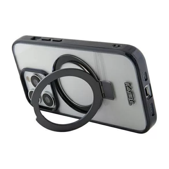 Tumi TUHMP15LSSFC Ring Stand MagSafe-kompatibilis tok iPhone 15 Pro - fekete