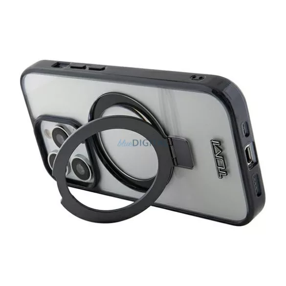Tumi TUHMP15LSSFC Ring Stand MagSafe-kompatibilis tok iPhone 15 Pro - fekete