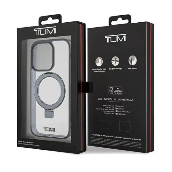 Tumi TUHMP15LSSFC Ring Stand MagSafe-kompatibilis tok iPhone 15 Pro - fekete