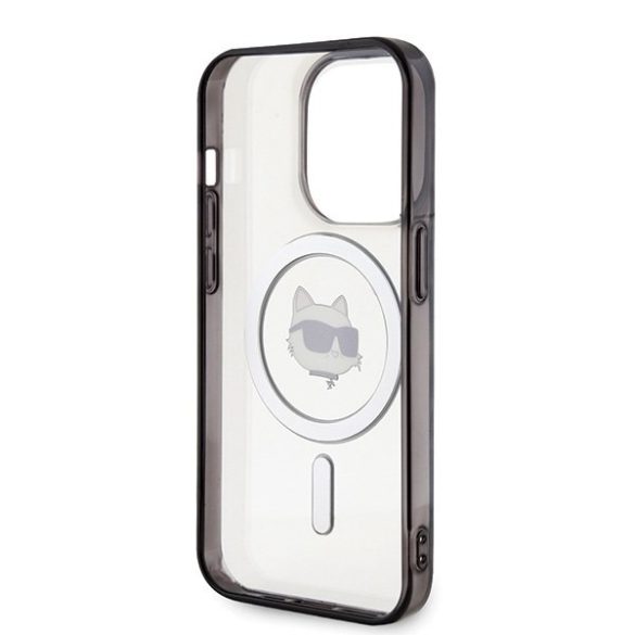 Karl Lagerfeld KLHMP15LHCHNOTK iPhone 15 Pro 6.1" átlátszó keménytok IML Choupette's Head MagSafe IML Choupette's Head MagSafe