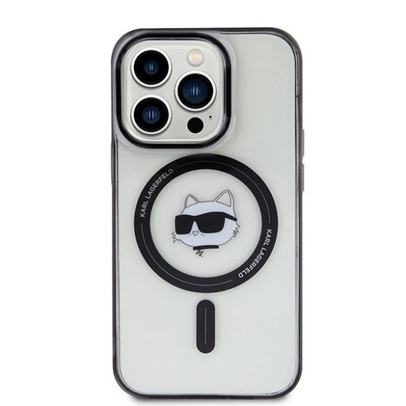 Karl Lagerfeld KLHMP15XHCHNOTK iPhone 15 Pro Max 6.7" átlátszó keménytok IML Choupette's Head MagSafe IML Choupette's Head MagSafe