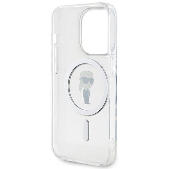 Karl Lagerfeld KLHMP15LHFCKNOT iPhone 15 Pro 6.1" átlátszó keménytok IML ikonikus MagSafe IML ikonikus MagSafe