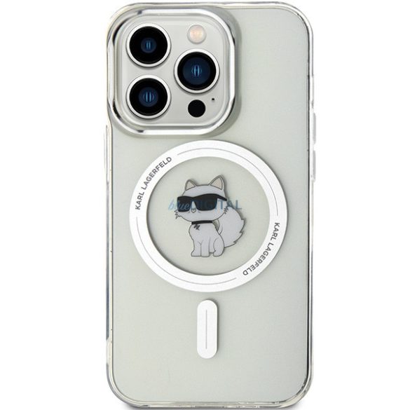 Karl Lagerfeld KLHMP13XHFCCNOT IML Choupette MagSafe-kompatibilis tok iPhone 13 Pro Max - átlátszó