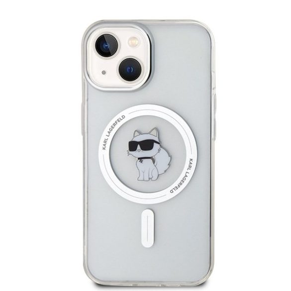 Karl Lagerfeld KLHMP15SHFCCNOT iPhone 15 / 14 / 13 6.1" átlátszó keménytok IML Choupette MagSafe