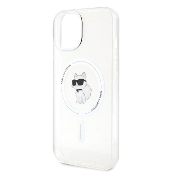 Karl Lagerfeld KLHMP15SHFCCNOT iPhone 15 / 14 / 13 6.1" átlátszó keménytok IML Choupette MagSafe