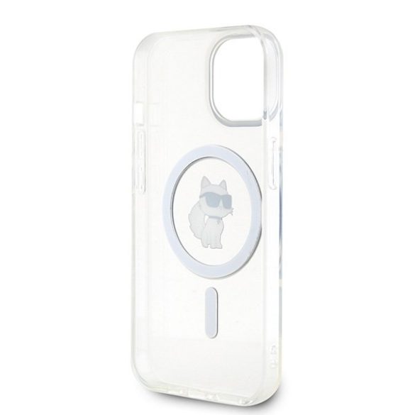 Karl Lagerfeld KLHMP15SHFCCNOT iPhone 15 / 14 / 13 6.1" átlátszó keménytok IML Choupette MagSafe