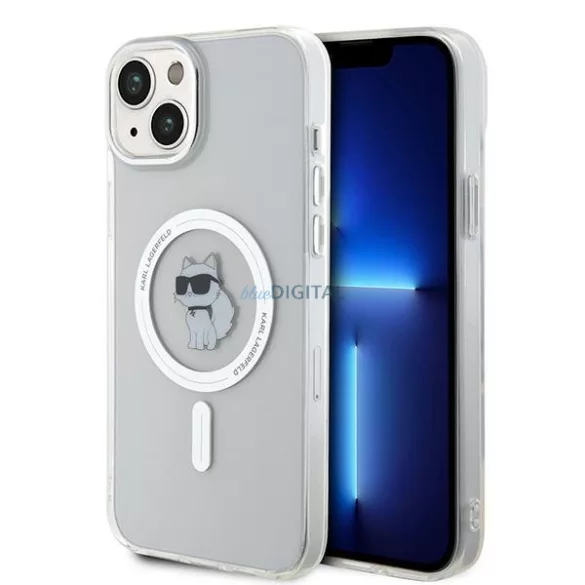 Karl Lagerfeld KLHMP15MHFCCNOT iPhone 15 Plus 6.7" átlátszó keménytok IML Choupette MagSafe