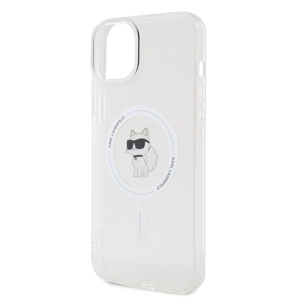 Karl Lagerfeld KLHMP15MHFCCNOT iPhone 15 Plus / 14 Plus 6.7" átlátszó keménytok IML Choupette MagSafe