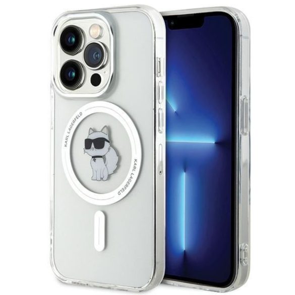 Karl Lagerfeld KLHMP15LHFCCNOT iPhone 15 Pro 6.1" átlátszó keménytok IML Choupette MagSafe