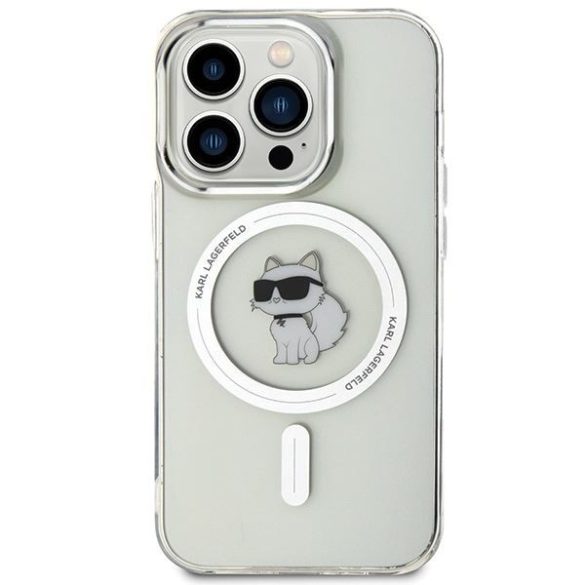 Karl Lagerfeld KLHMP15LHFCCNOT iPhone 15 Pro 6.1" átlátszó keménytok IML Choupette MagSafe