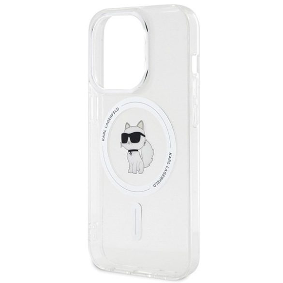 Karl Lagerfeld KLHMP15LHFCCNOT iPhone 15 Pro 6.1" átlátszó keménytok IML Choupette MagSafe