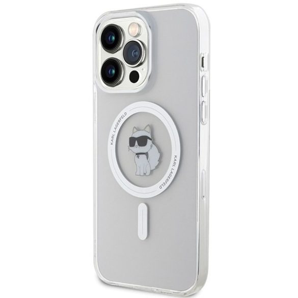 Karl Lagerfeld KLHMP15XHFCCNOT iPhone 15 Pro Max 6,7" átlátszó keménytok IML Choupette MagSafe