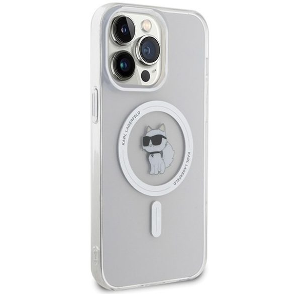 Karl Lagerfeld KLHMP15XHFCCNOT iPhone 15 Pro Max 6,7" átlátszó keménytok IML Choupette MagSafe