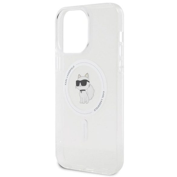 Karl Lagerfeld KLHMP15XHFCCNOT iPhone 15 Pro Max 6,7" átlátszó keménytok IML Choupette MagSafe