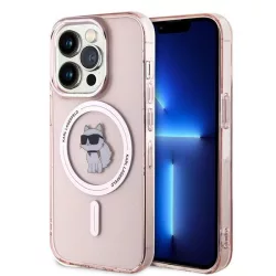   Karl Lagerfeld KLHMP14XHFCCNOP IML Choupette MagSafe-kompatibilis tok iPhone 14 Pro Max - rózsaszín