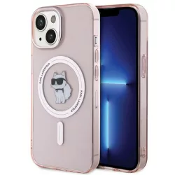  Karl Lagerfeld KLHMP15SHFCCNOP iPhone 15 6.1" rózsaszín keménytok IML Choupette MagSafe