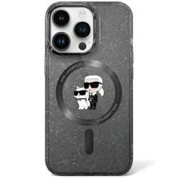   Karl Lagerfeld KLHMN61HGKCCNOK iPhone 11  6.1" fekete keménytok Karl&Choupette Glitter MagSafe