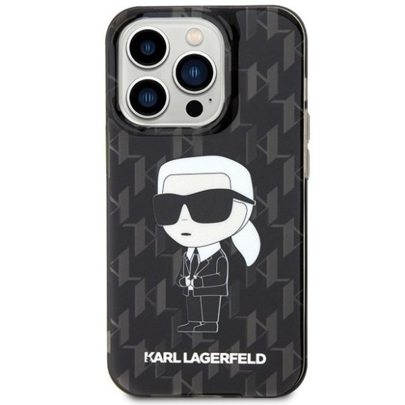 Karl Lagerfeld KLHCP15LHNKMKLK iPhone 15 Pro 6.1" átlátszó keménytok Monogram ikonikus iPhone 15 Pro 6.1" átlátszó keménytok