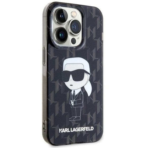 Karl Lagerfeld KLHCP15LHNKMKLK iPhone 15 Pro 6.1" átlátszó keménytok Monogram ikonikus iPhone 15 Pro 6.1" átlátszó keménytok