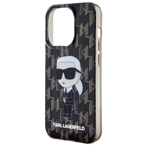 Karl Lagerfeld KLHCP15LHNKMKLK iPhone 15 Pro 6.1" átlátszó keménytok Monogram ikonikus iPhone 15 Pro 6.1" átlátszó keménytok